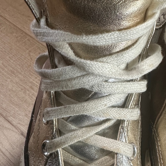 Converse High Top Sneakers in Metallic Gold and Copper-Tone - Picture 11 of 16